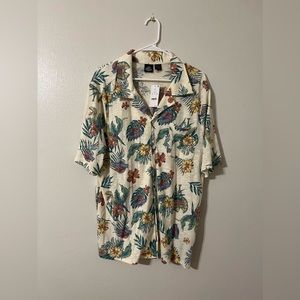 Jurassic Park Mens Button Up Shirt
